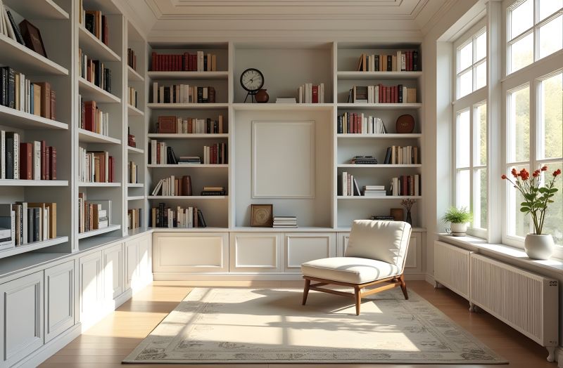 Built In Bookcase Installation in Greensboro, NC